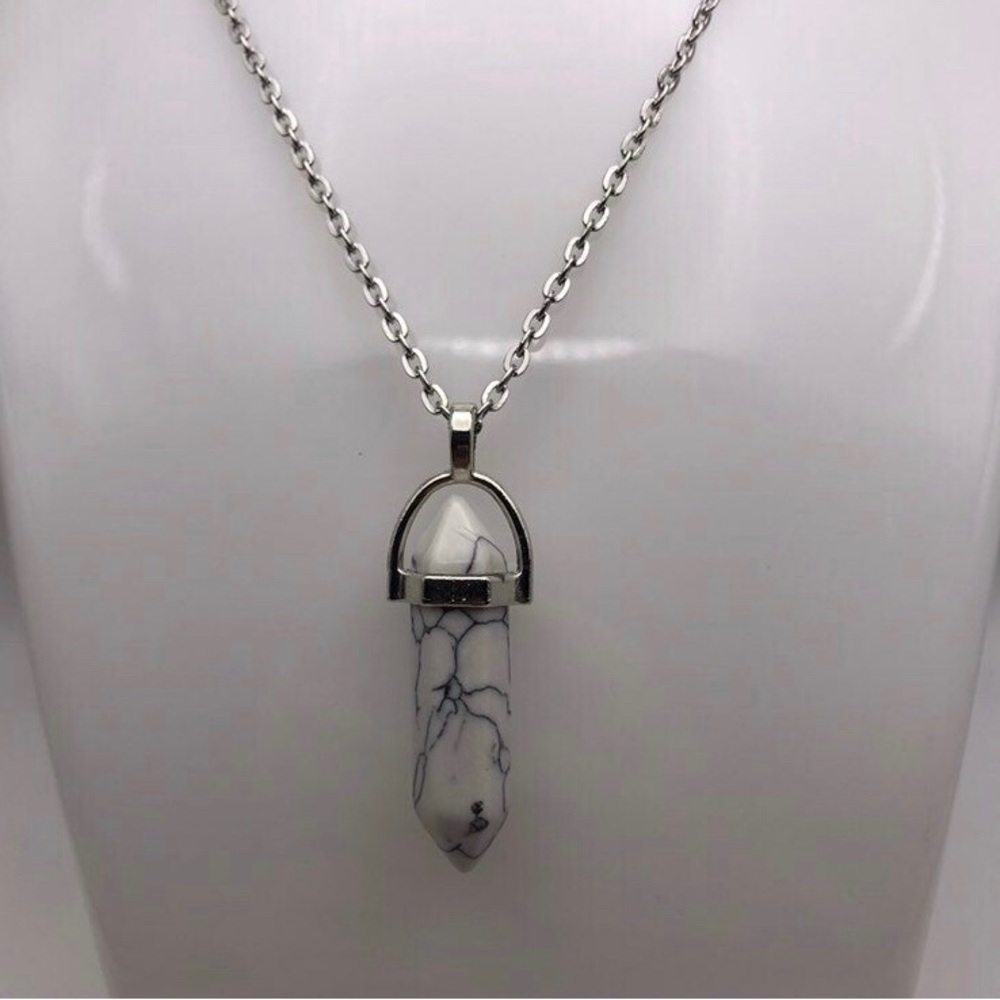 Natural Stone Pendant Necklace